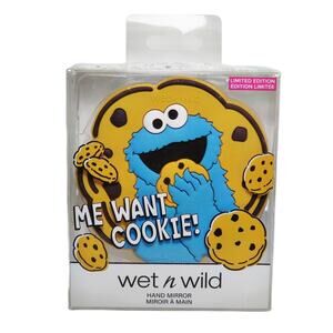 Wet N Wild Sesame Street Cookie Monster Hand Mirror, Limited Edition NIP